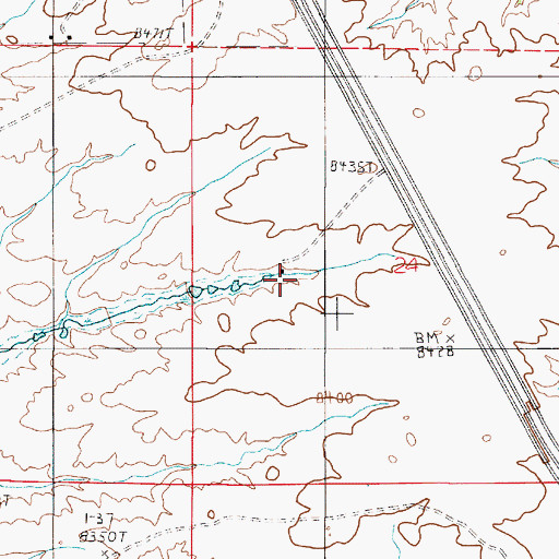 Topographic Map of Warren Sheep Camp, WY