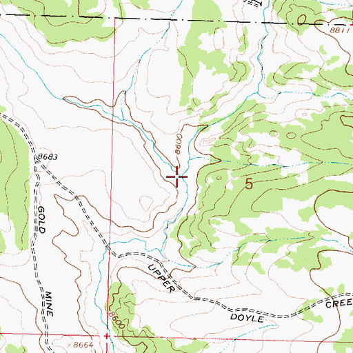 Topographic Map of Webb Creek, WY