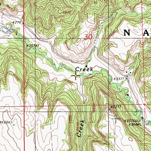 Topographic Map of West Lytle Creek, WY
