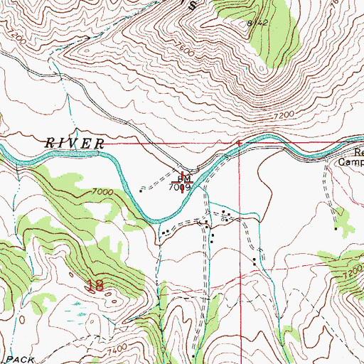 Topographic Map of West Miner Creek, WY