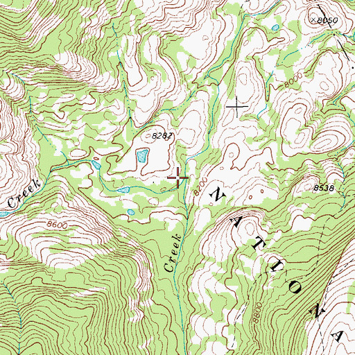 Topographic Map of West Torrey Creek, WY
