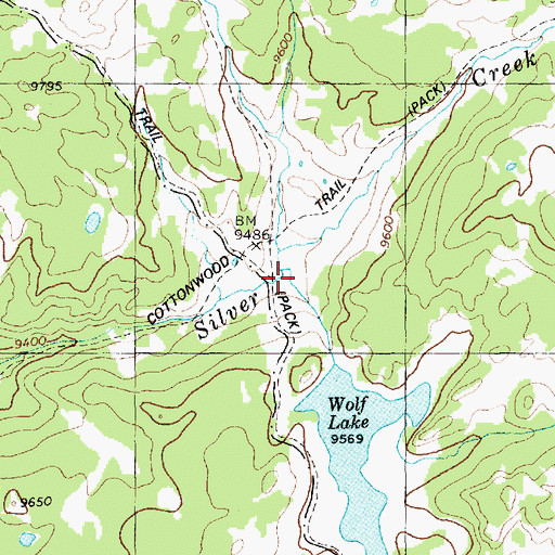 Topographic Map of Whisky Creek, WY