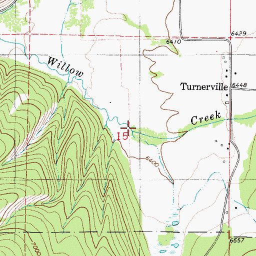 Topographic Map of White Pine Creek, WY