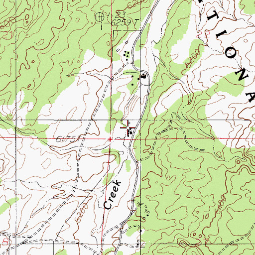 Topographic Map of White Ranch, WY