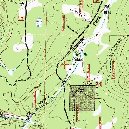 Topographic Map of Wick Brothers Sheep Camp, WY