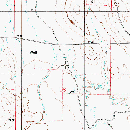 Topographic Map of Willis Draw, WY