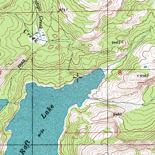 Topographic Map of Wilson Creek, WY