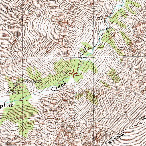 Topographic Map of Winona Camp, WY