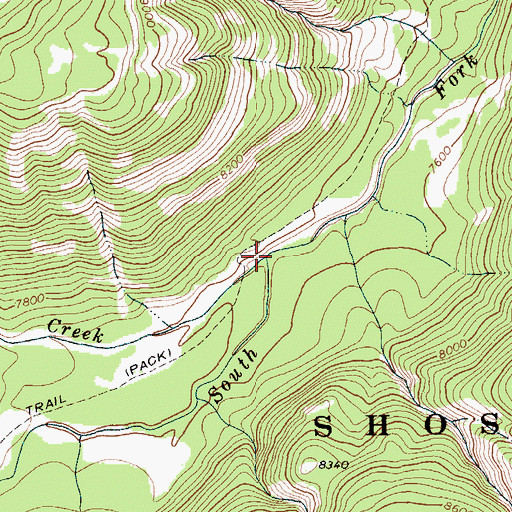 Topographic Map of Younts Creek, WY