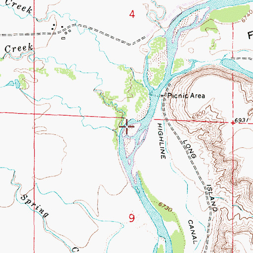 Topographic Map of South Piney Creek, WY