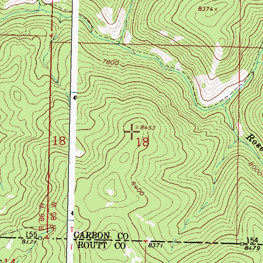 Topographic Map of Elkhorn Stock Driveway, WY