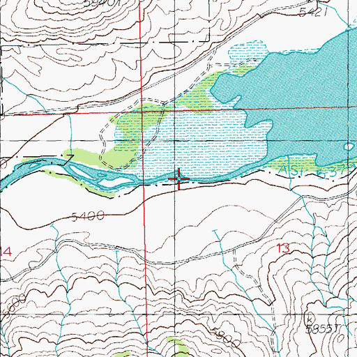 Topographic Map of North Fork Shoshone River, WY