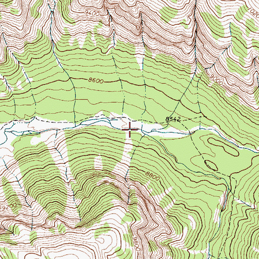 Topographic Map of North Fork Yellowstone River, WY