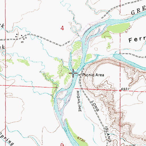 Topographic Map of North Piney Creek, WY