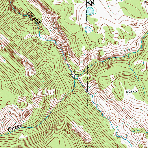 Topographic Map of Trail Creek, WY