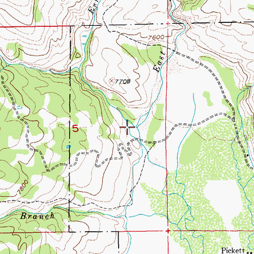 Topographic Map of West Du Noir Creek, WY
