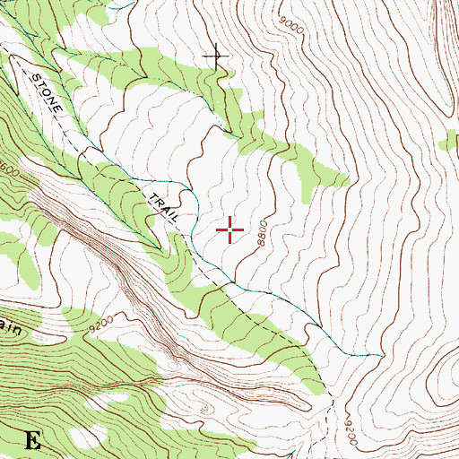 Topographic Map of Jedediah Smith Wilderness, WY