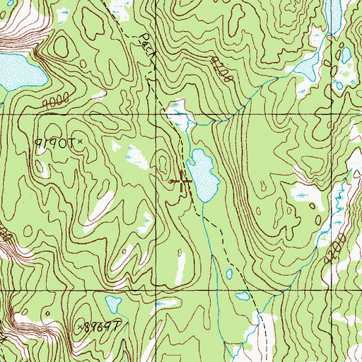 Topographic Map of Upper Granite Loop Trail, WY
