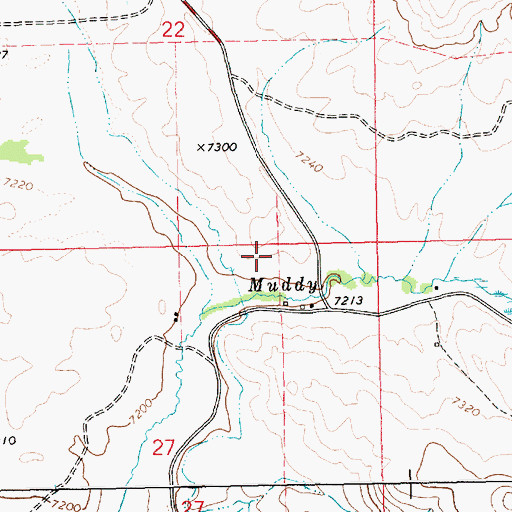 Topographic Map of Big Sandy, WY