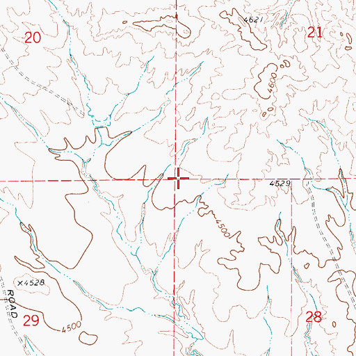 Topographic Map of Thunder Basin National Grassland, WY