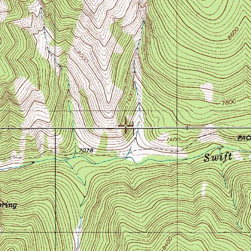 Topographic Map of Salt River Range, WY