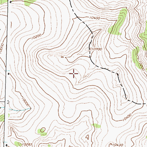 Topographic Map of Bighorn National Forest, WY