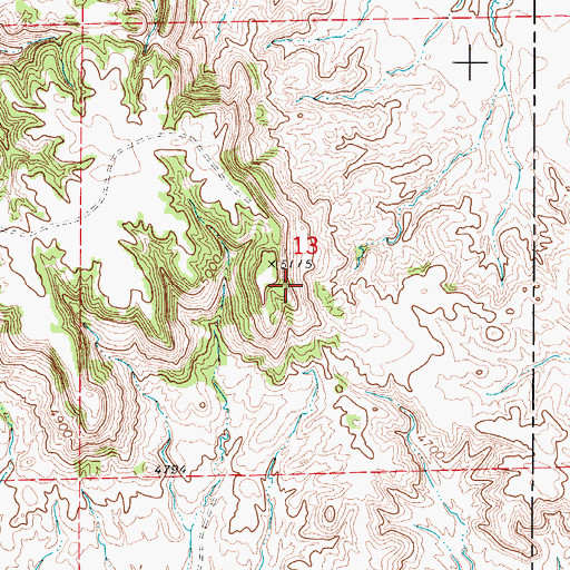 Topographic Map of H A Divide, WY