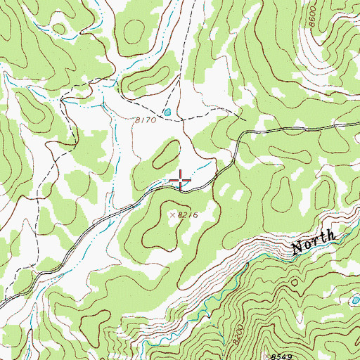 Topographic Map of Preacher Park, WY
