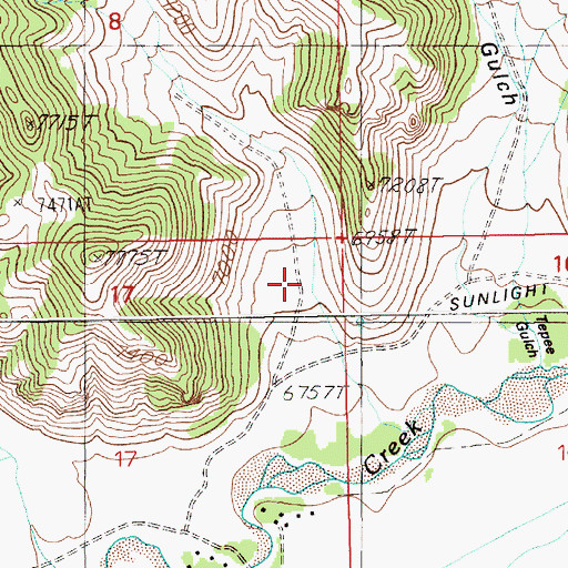 Topographic Map of Marguerite Draw, WY