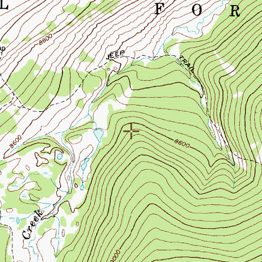 Topographic Map of Burgess Road Overlook, WY