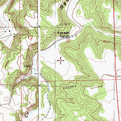 Topographic Map of Cranberry Spring, WY