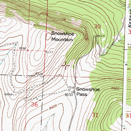 Topographic Map of Whaley Ditch, WY