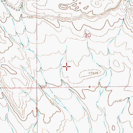Topographic Map of Lakeside Lodge, WY