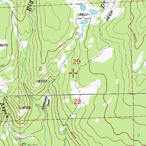 Topographic Map of Fremout Driveway, WY
