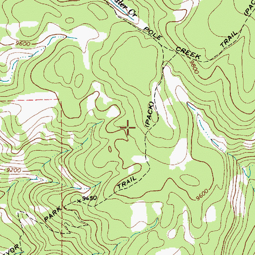Topographic Map of Elkhart Loop Ski Trail, WY