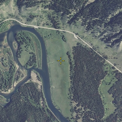 Aerial/Satellite Image of Buffalo Meadow, WY