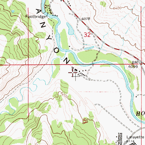 Topographic Map of Broken Arrow Ranch, WY