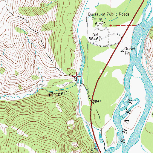 Topographic Map of Pritchard Pond, WY