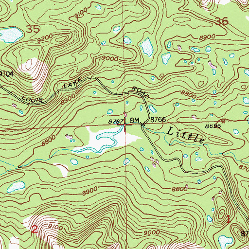 Topographic Map of Popo Agie Campground, WY