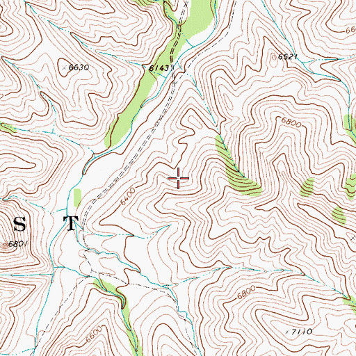 Topographic Map of Elk Fork Creek Watershed Project, WY