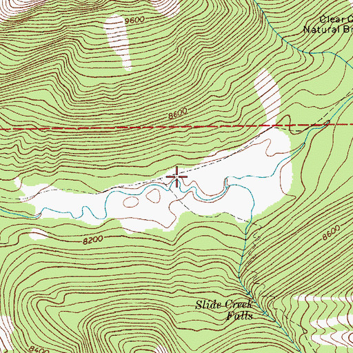Topographic Map of Clear Creek Trail, WY