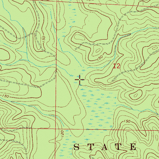 Topographic Map of Reedy Creek, FL