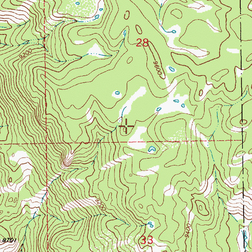 Topographic Map of Scab Lake Trail, WY