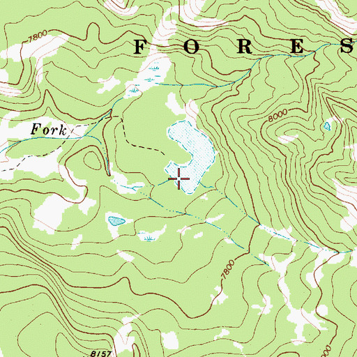 Topographic Map of Hardemann Reservoir, WY