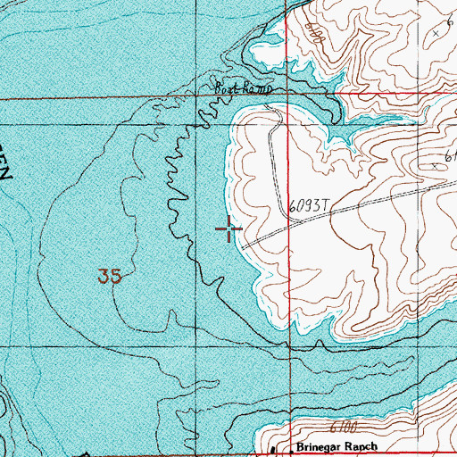 Topographic Map of Upper Marsh Creek Recreation Site, WY