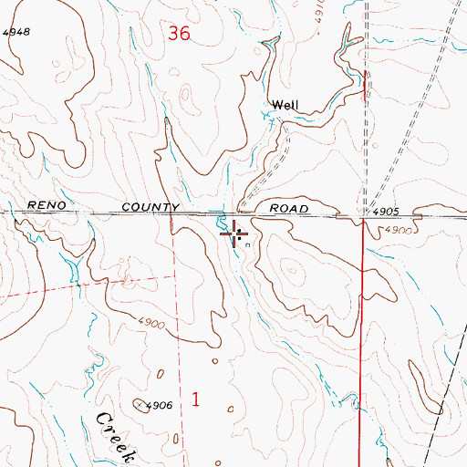 Topographic Map of Edwards Ranch, WY