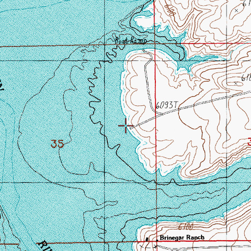 Topographic Map of Upper Marsh Creek Recreation Site, WY