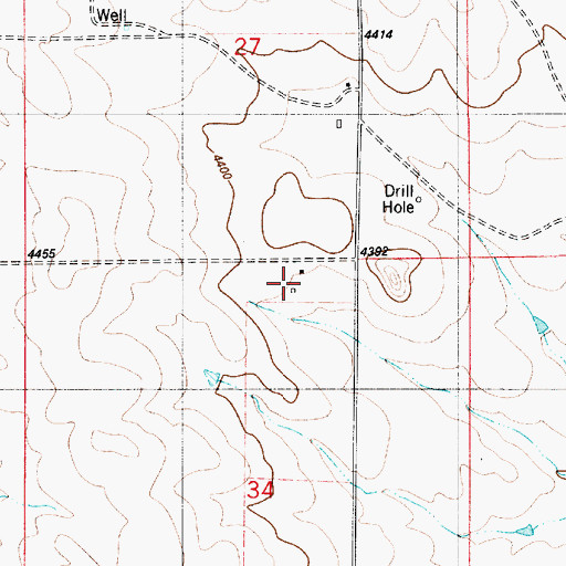 Topographic Map of Kuemmerle Ranch, WY