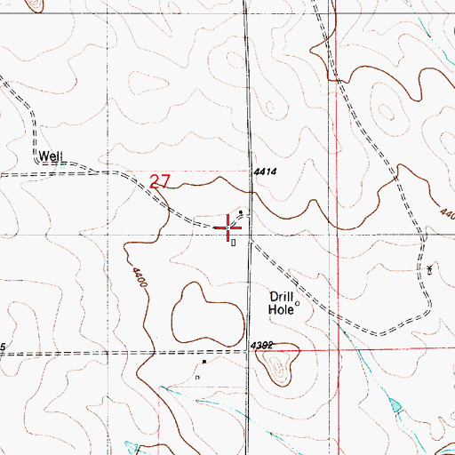 Topographic Map of Kuemmerle Ranch, WY