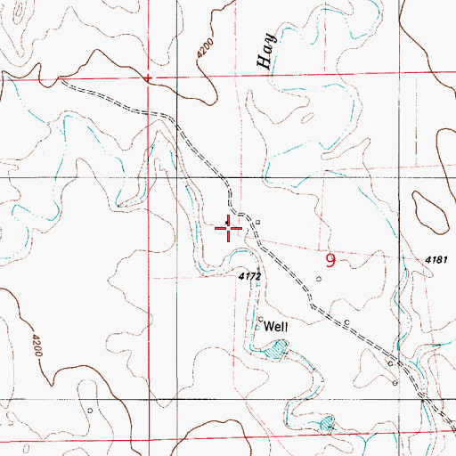 Topographic Map of Vanherwynen Place, WY